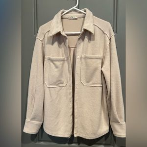 Cream colored shacket